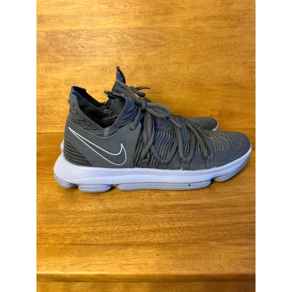 Nike Zoom KD 10 Wolf Grey Basketball Shoes Mens 10.5 Sneaker athletic shoe - Picture 4 of 11